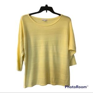 New York & Company Yellow Dolman Sweater Size XL